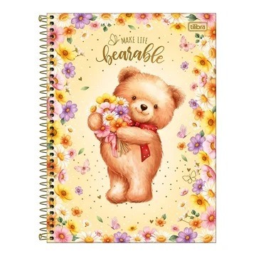 CADERNO 1X1 C.D. LOVE  BEARS